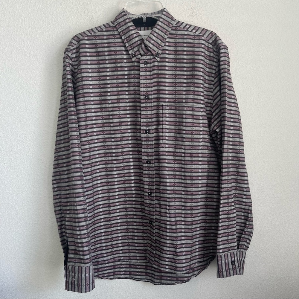 Billy Reid Button Down Long Sleeve Pattern Shirt - image 2